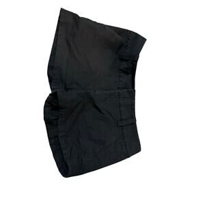 Alice + Olivia Womens Chinos Shorts Black ll Stretch Slant Pockets Low Rise 14